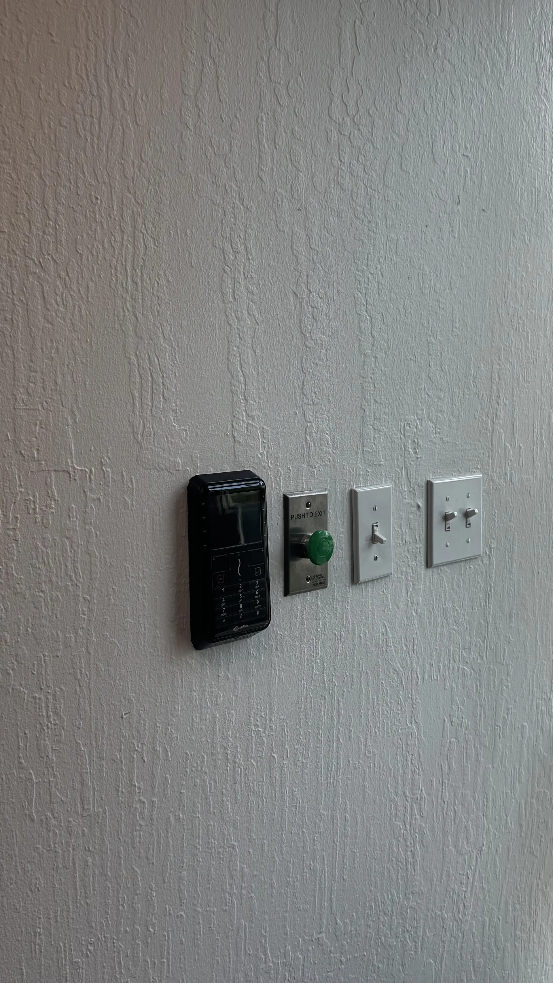 Access control credential reader and exit hardware installed by GC Security Design